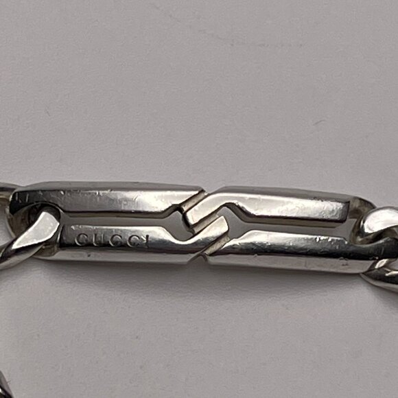 GUCCI Infinity Knot Chain Bracelet Sterling Silver 925 - Preowned - Picture 4 of 11